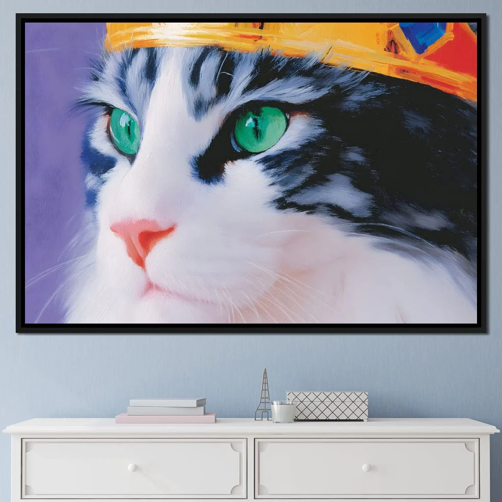 Majestic Feline Emerald Eyes - Image 4