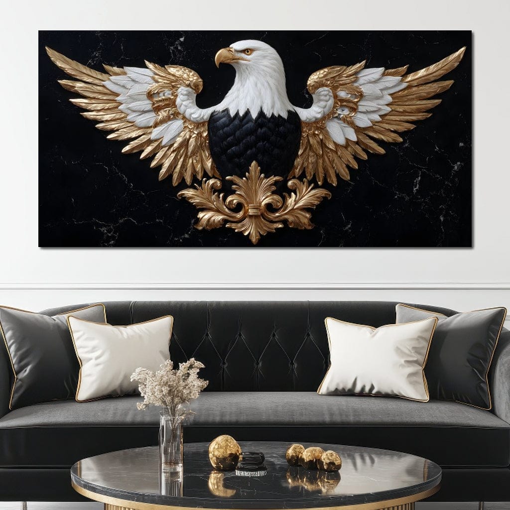 Majestic Gold Eagle Crest Marble - Image 7