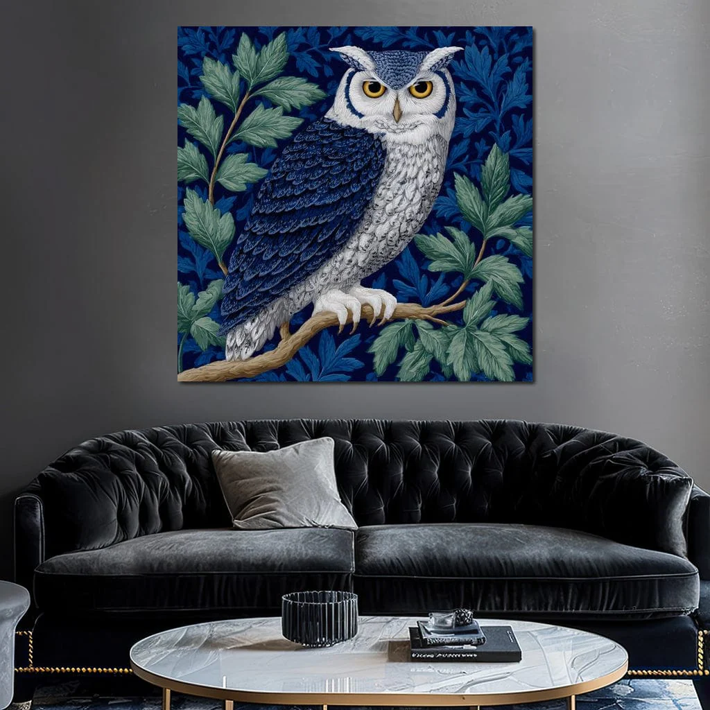 Majestic Owl Among Leaves - Image 11