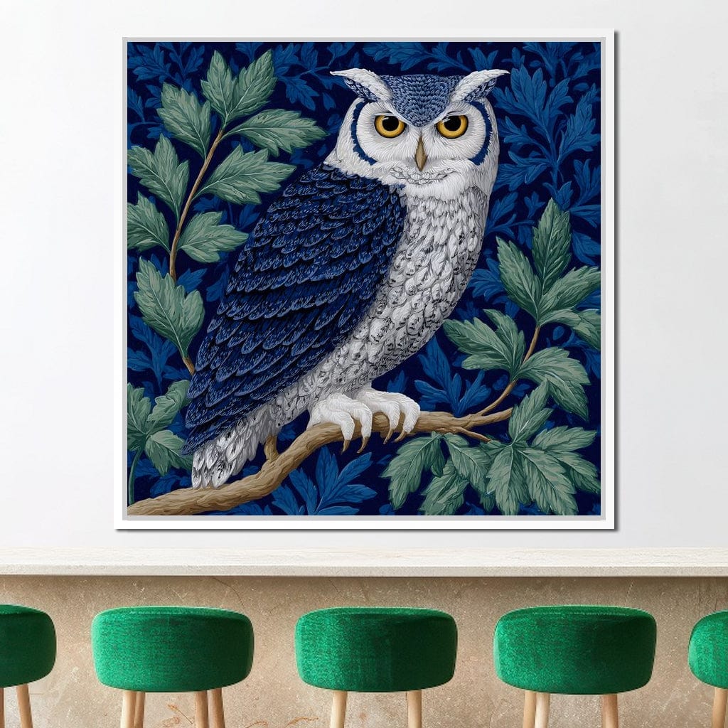Majestic Owl Among Leaves - Image 6