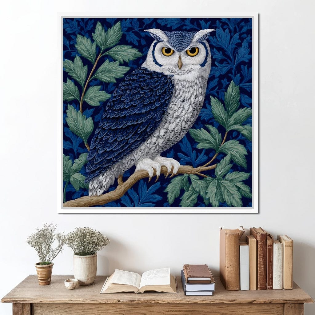 Majestic Owl Among Leaves - Image 8