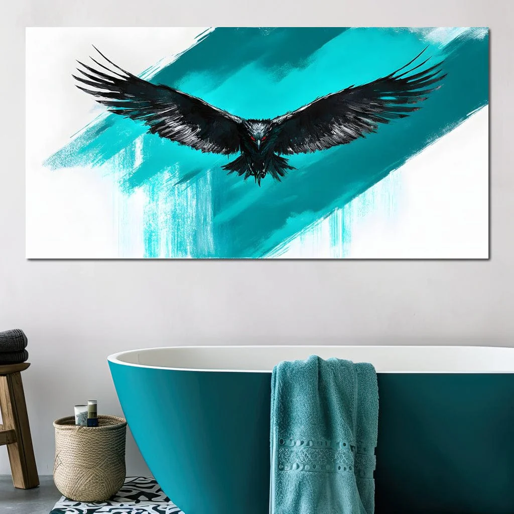 Majestic Raven Soaring Sky - Image 5