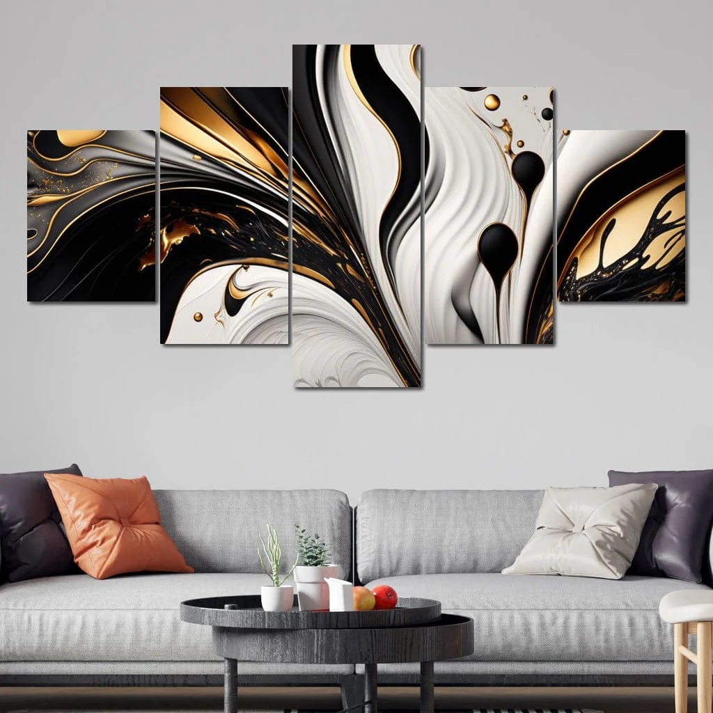 Marble-Lux Collection: Vibrant White & Gold Marble 01 - Image 16