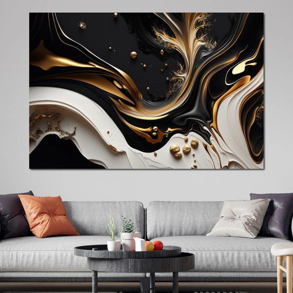 Marble-Lux Collection: Vibrant White & Gold Marble 03 - Image 12