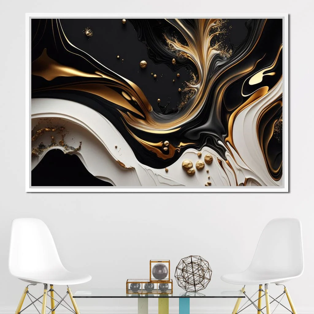 Marble-Lux Collection: Vibrant White & Gold Marble 03 - Image 17