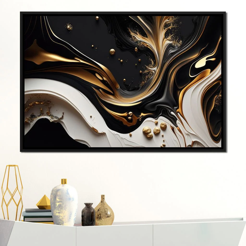 Marble-Lux Collection: Vibrant White & Gold Marble 03 - Image 7