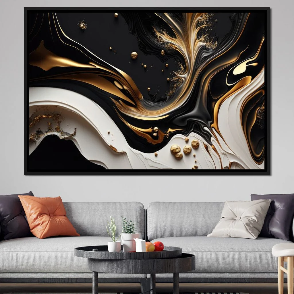 Marble-Lux Collection: Vibrant White & Gold Marble 03 - Image 8