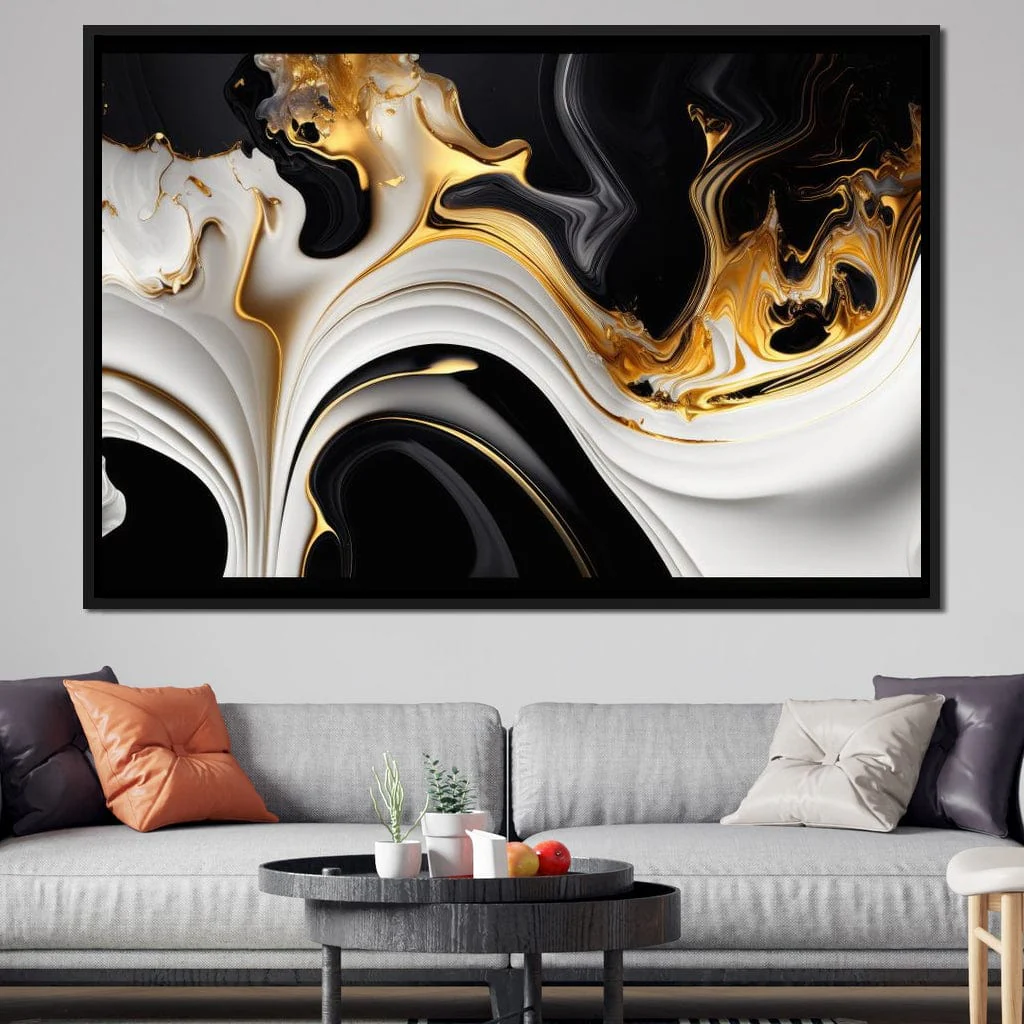 Marble-Lux Collection: Vibrant White & Gold Marble 06