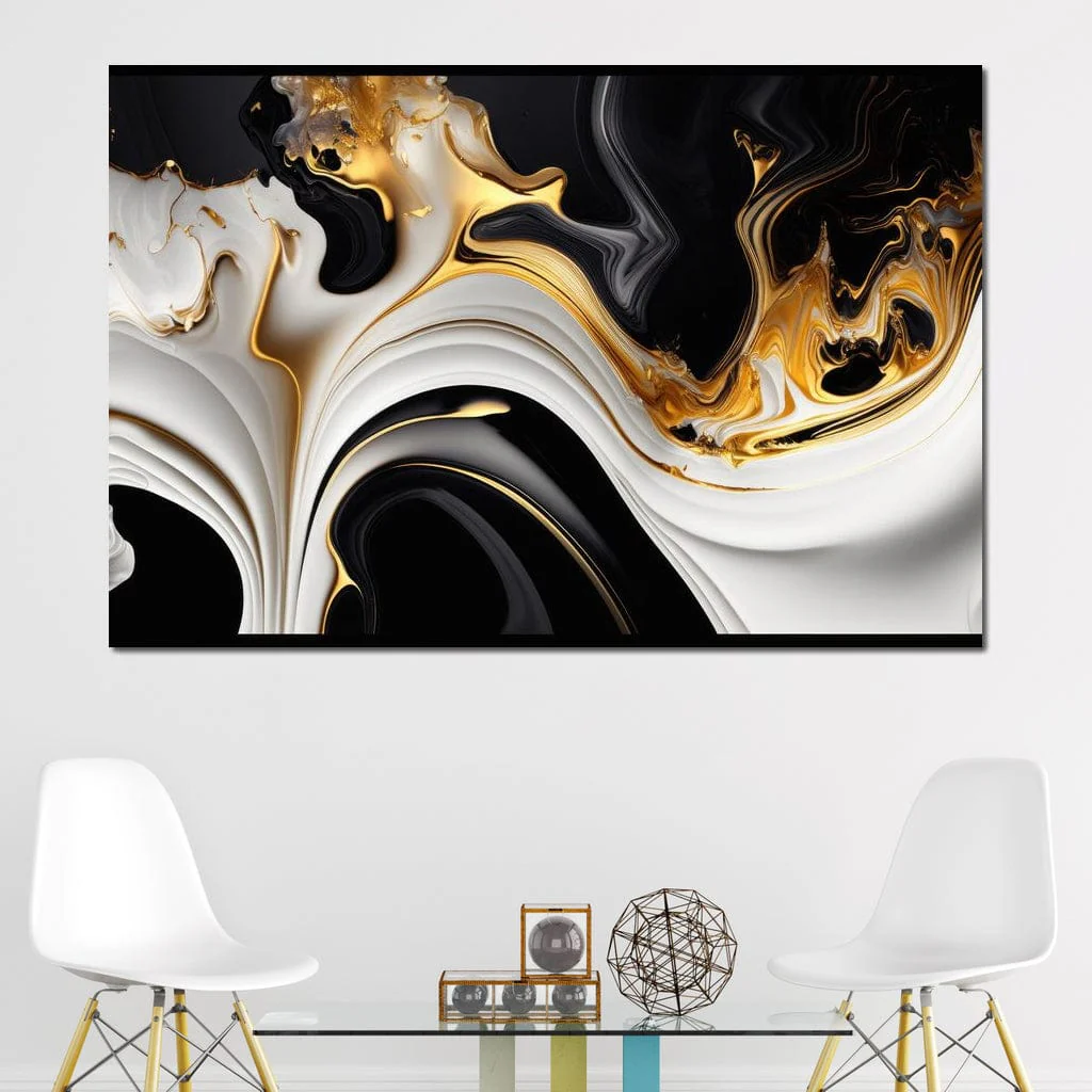 Marble-Lux Collection: Vibrant White & Gold Marble 06 - Image 10