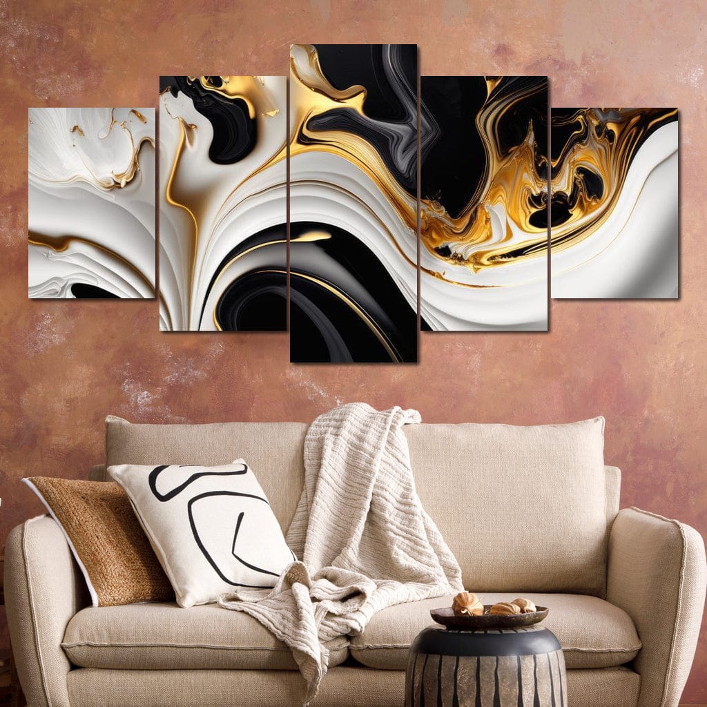 Marble-Lux Collection: Vibrant White & Gold Marble 06 - Image 7