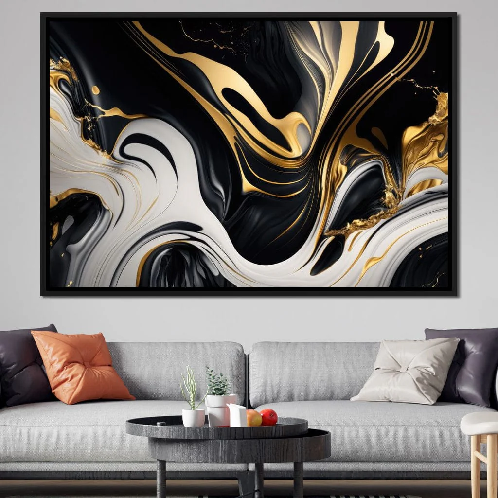 Marble-Lux Collection: Vibrant White & Gold Marble 07