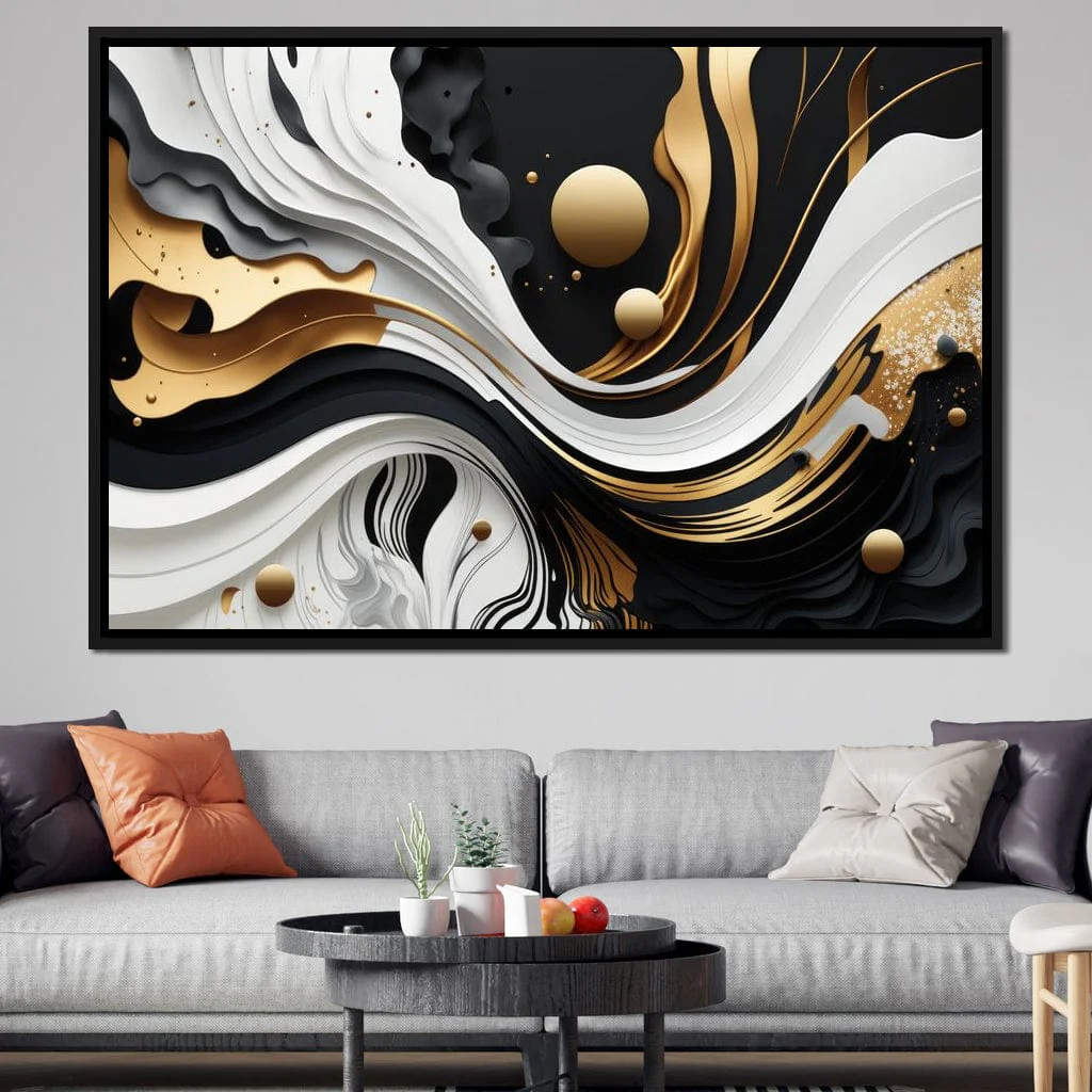 Marble-Lux Collection: Vibrant White & Gold Marble 08 - Image 9