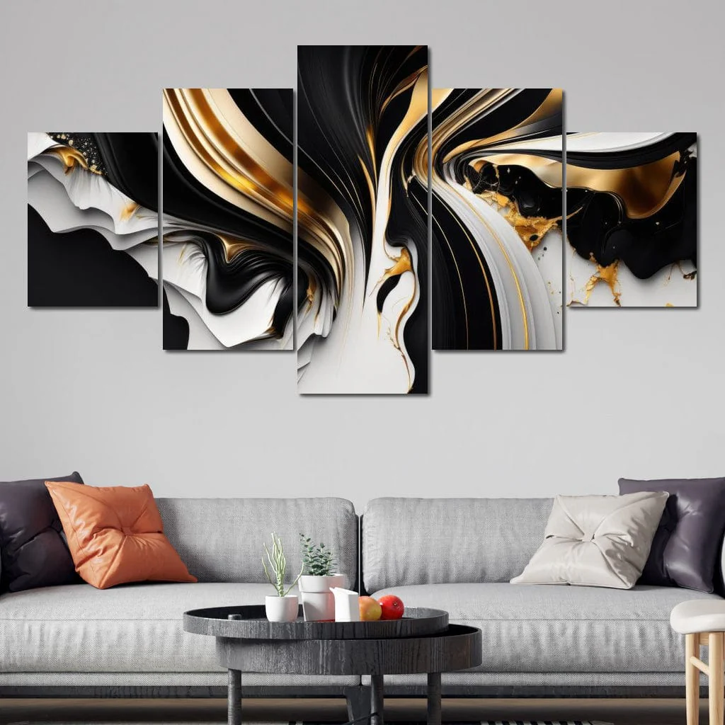 Marble-Lux Collection: Vibrant White & Gold Marble 09 - Image 16