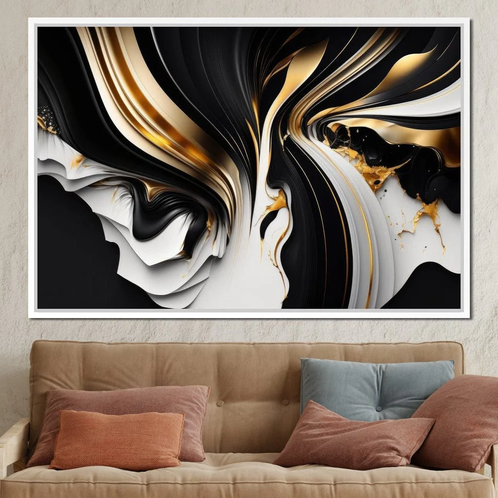 Marble-Lux Collection: Vibrant White & Gold Marble 09 - Image 18