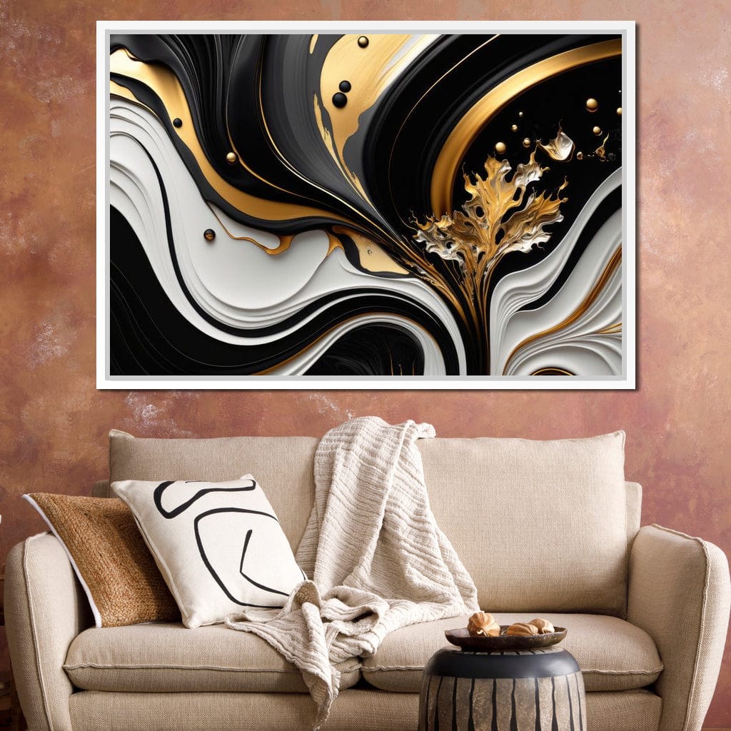 Marble-Lux Collection: Vibrant White & Gold Marble 10 - Image 2