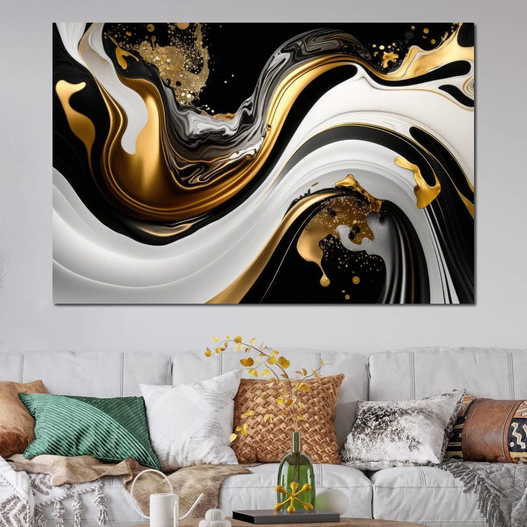 Marble-Lux Collection: Vibrant White & Gold Marble 11 - Image 10