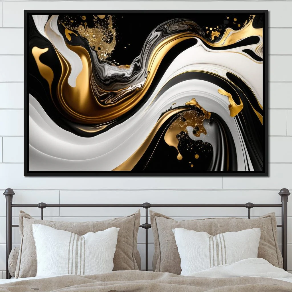 Marble-Lux Collection: Vibrant White & Gold Marble 11 - Image 2