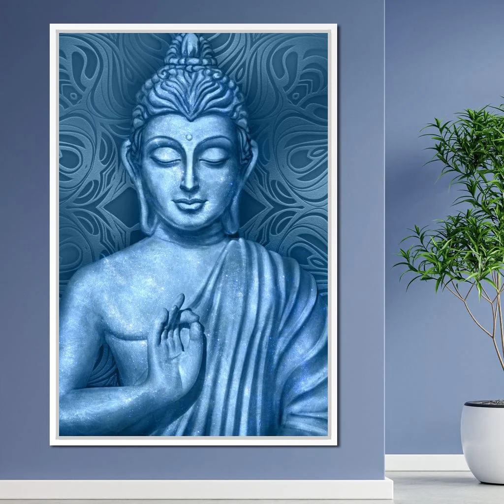 Blue Meditating Buddha - Image 17