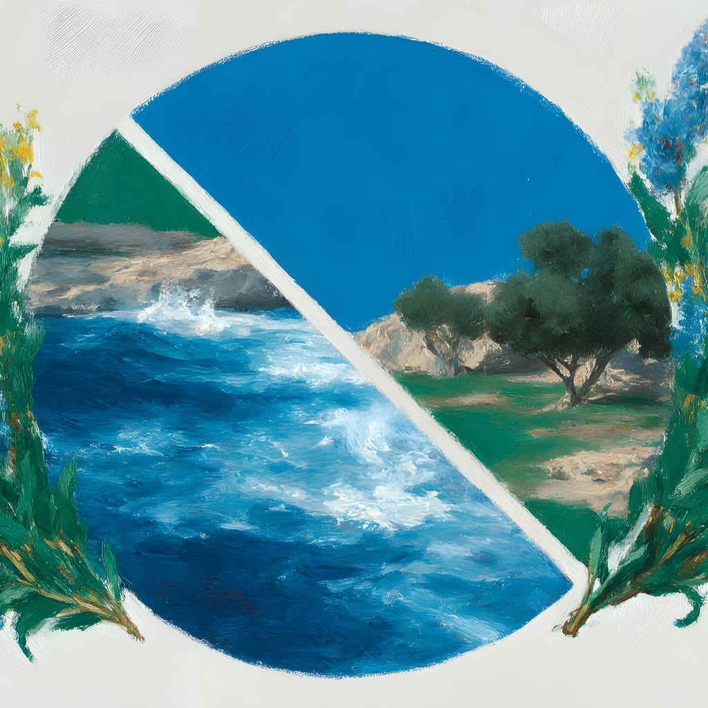 Mediterranean Sea and Olive Grove - Image 13