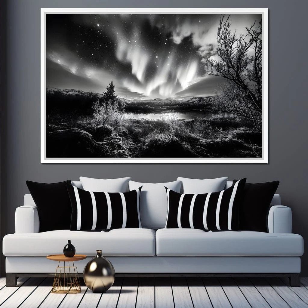 Monochrome Celestial Night's Embrace - Image 11