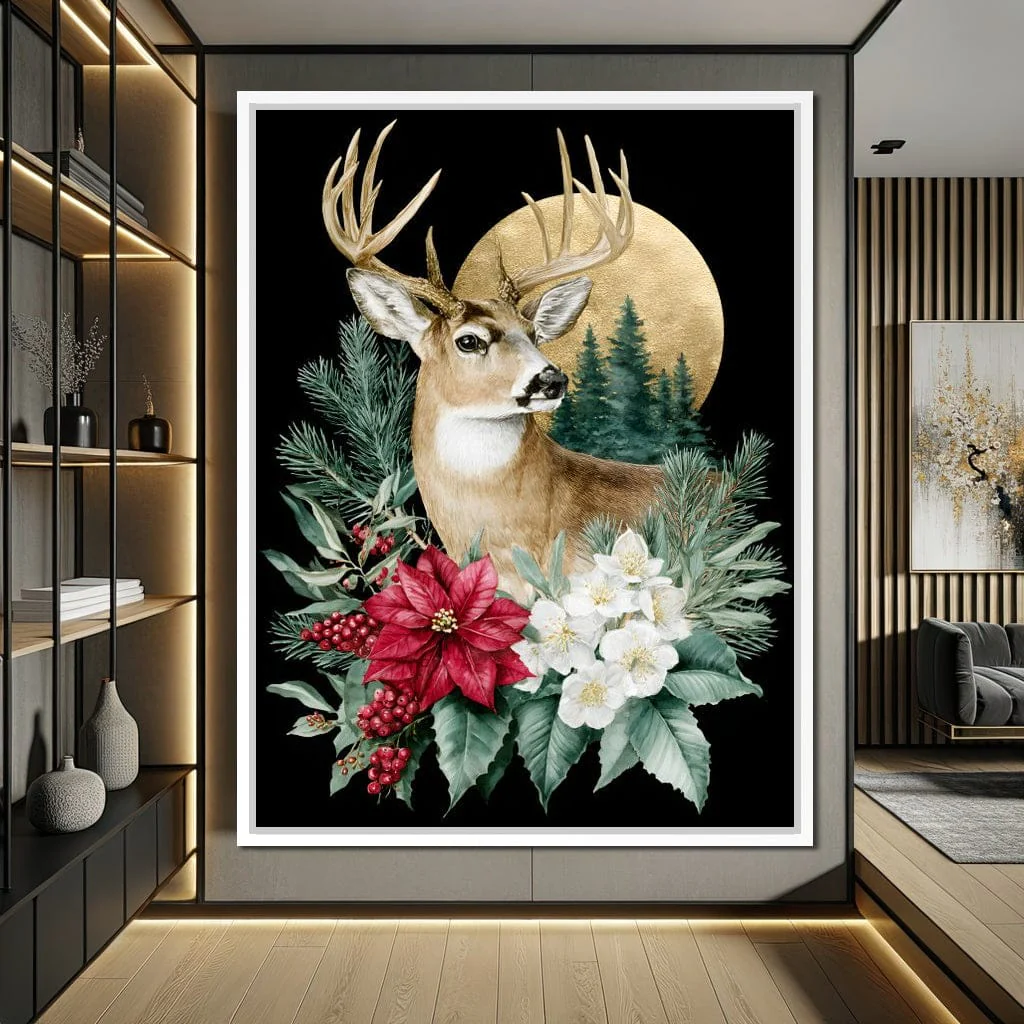 Moonlit Floral Gold Buck - Image 9