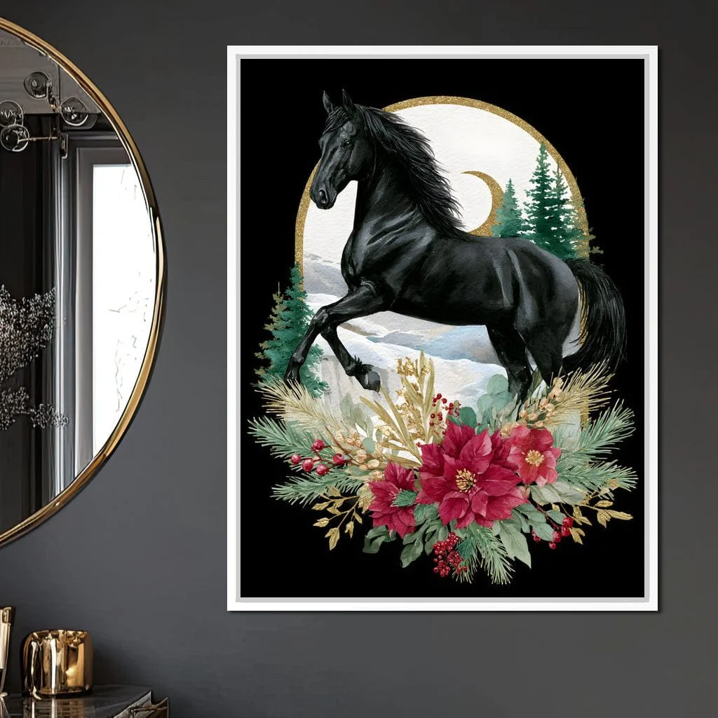 Moonlit Floral Gold Stallion - Image 9