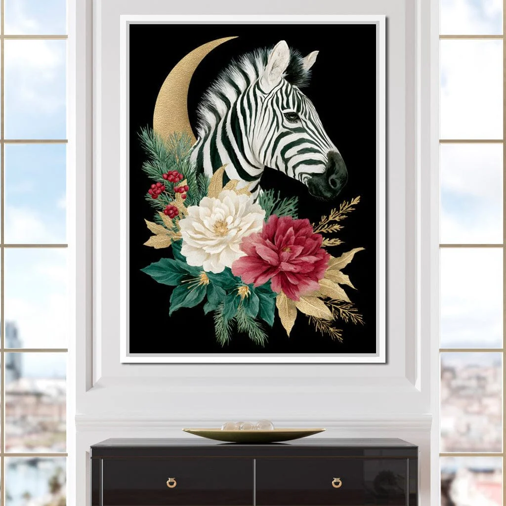 Moonlit Floral Gold Zebra - Image 9