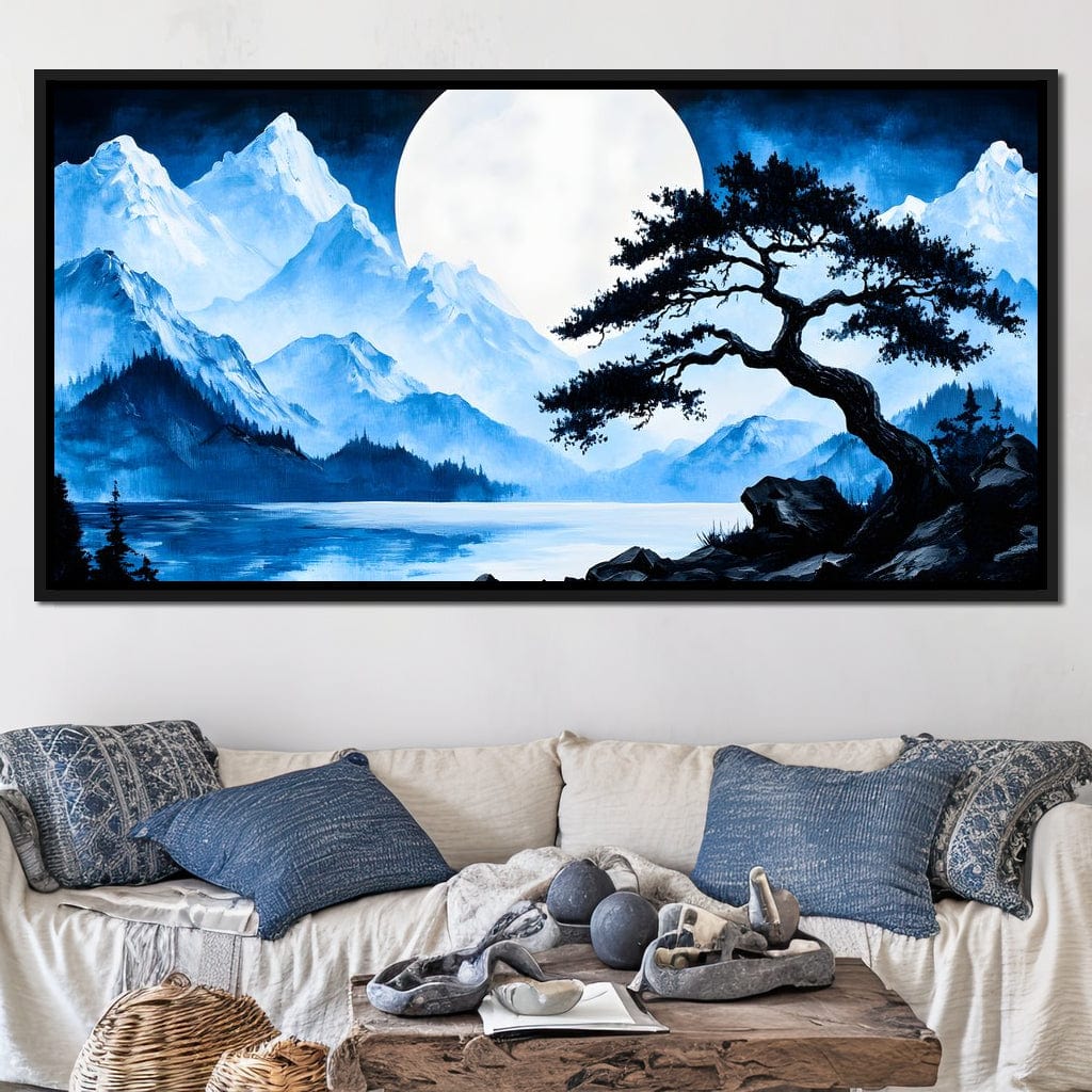 Moonlit Tranquil Peakscape