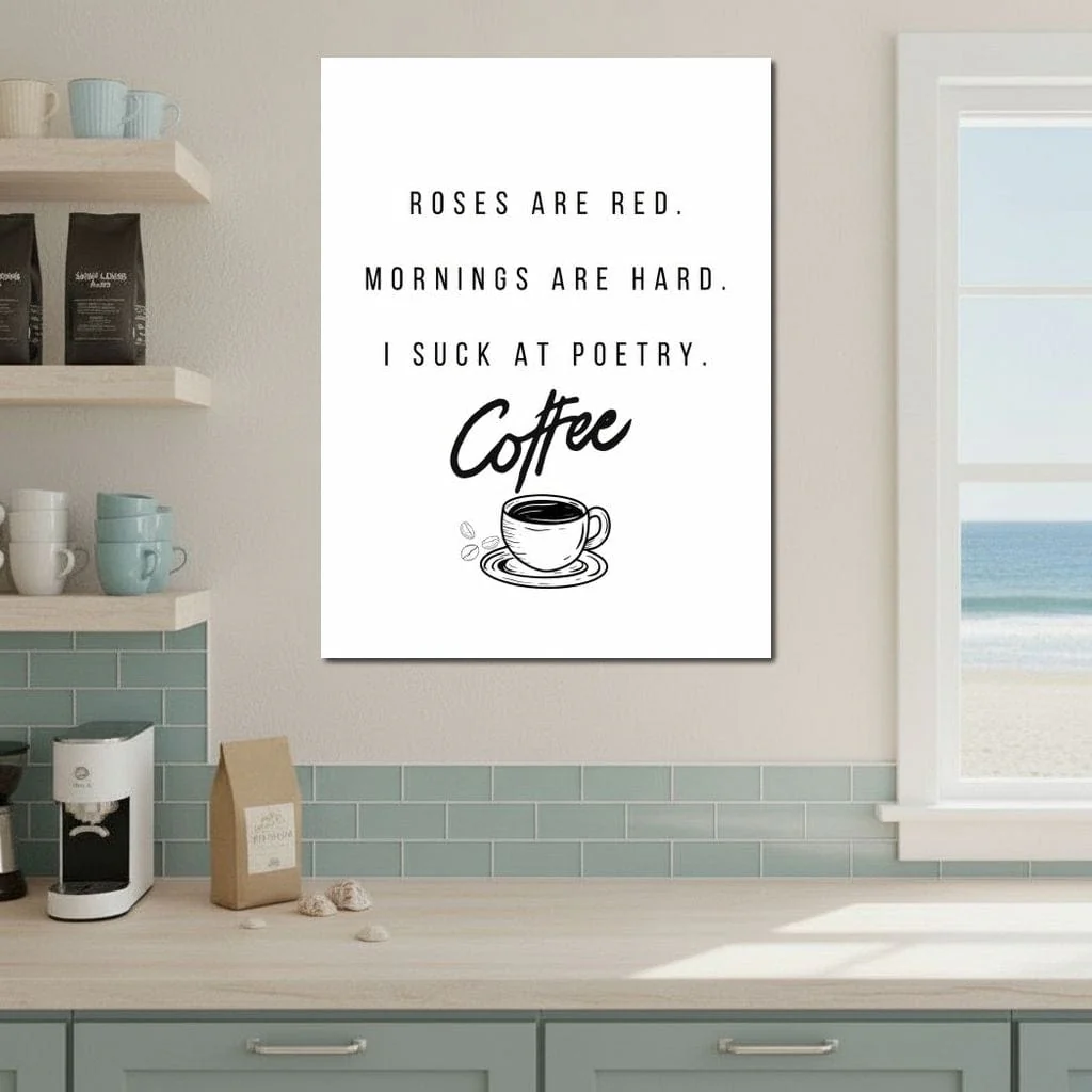 Morning Poetry Fuel Coffee Cup - Image 5