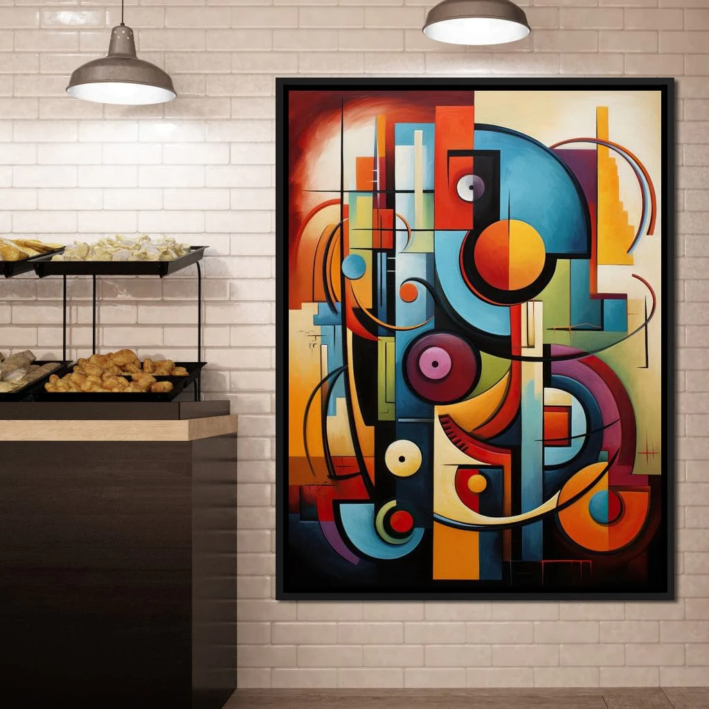 Mosaic of Colorful Cubism