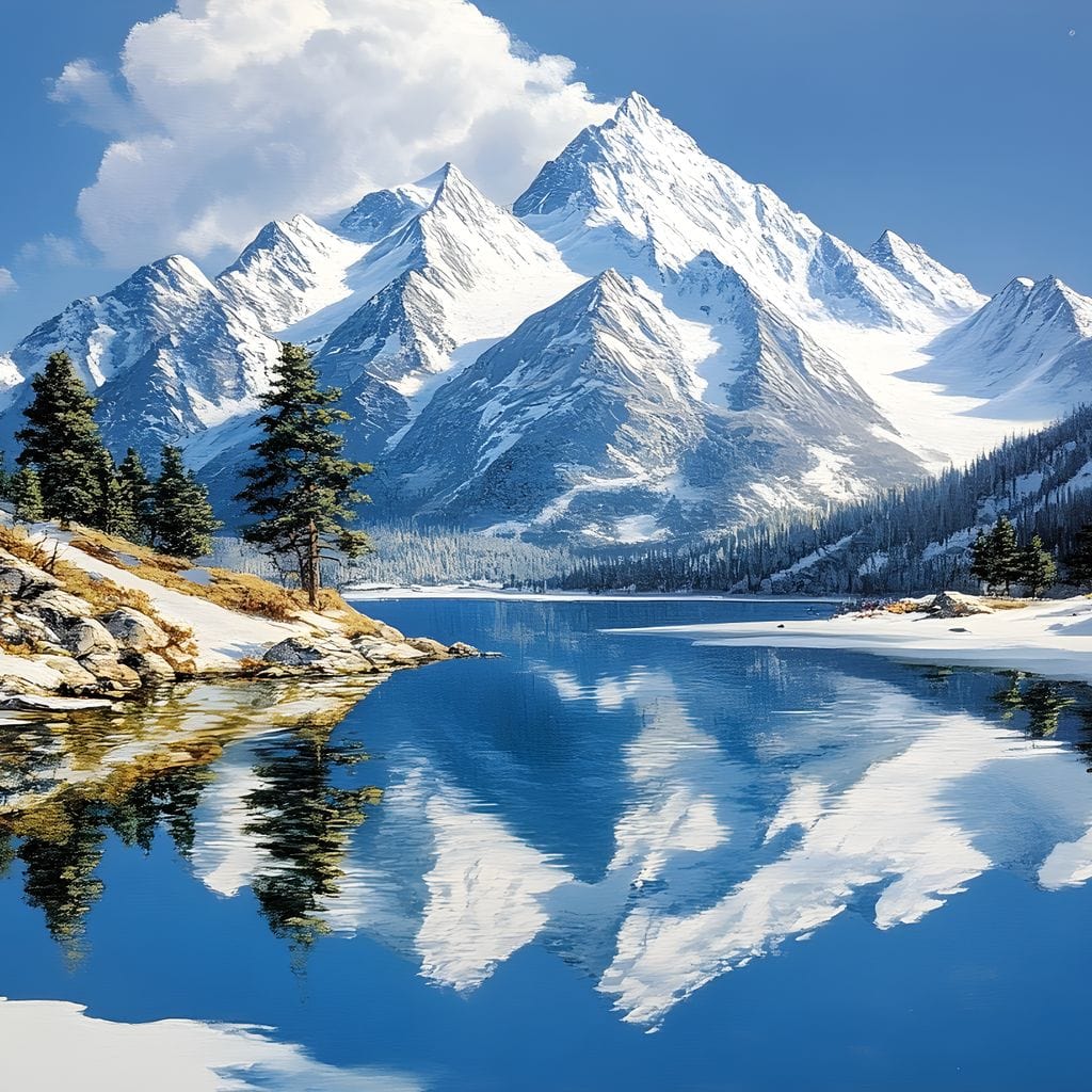 Mountain Reflections Tranquil - Image 13