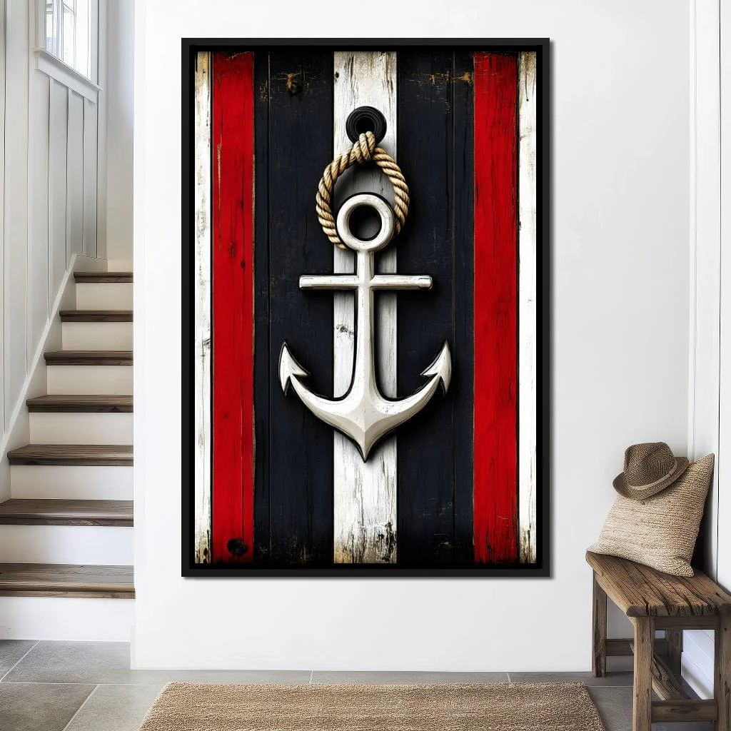 Nautical Anchor on Stripes - Image 11