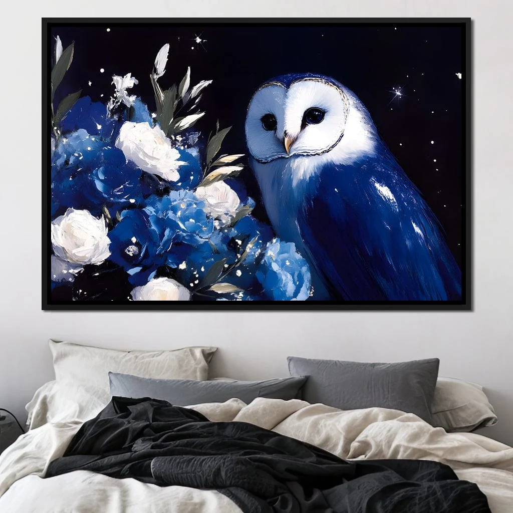 Nocturnal Blossom Owl Sentinel - Image 3