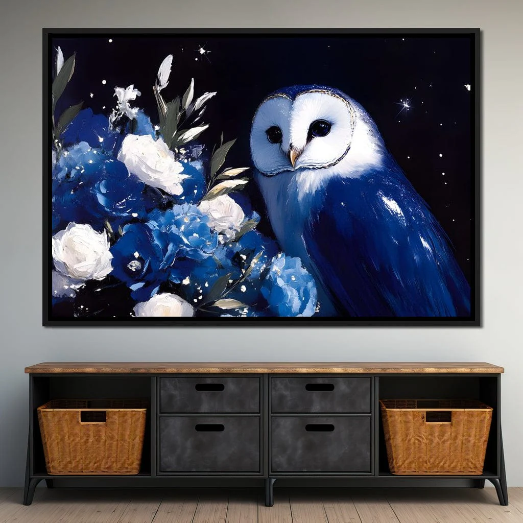 Nocturnal Blossom Owl Sentinel - Image 4