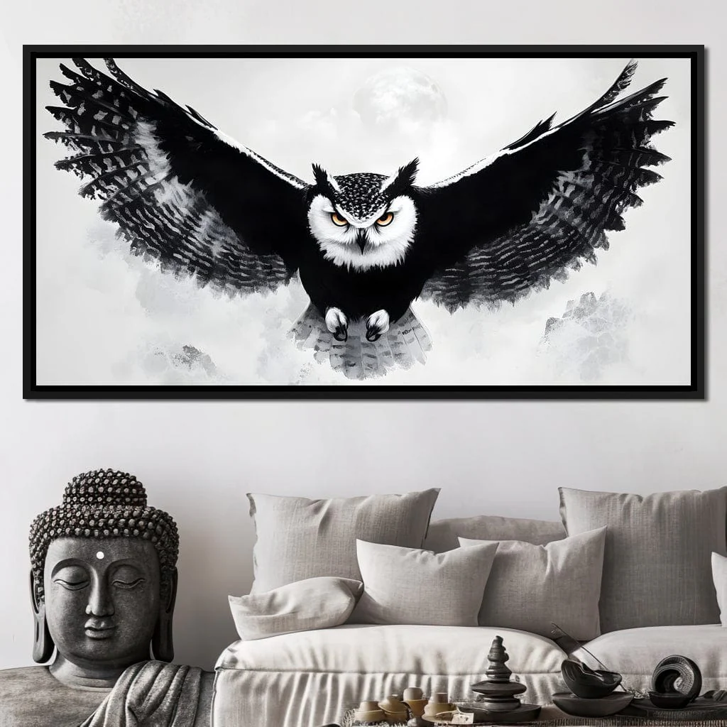 Nocturnal Owl Majesty Unfurled - Image 2