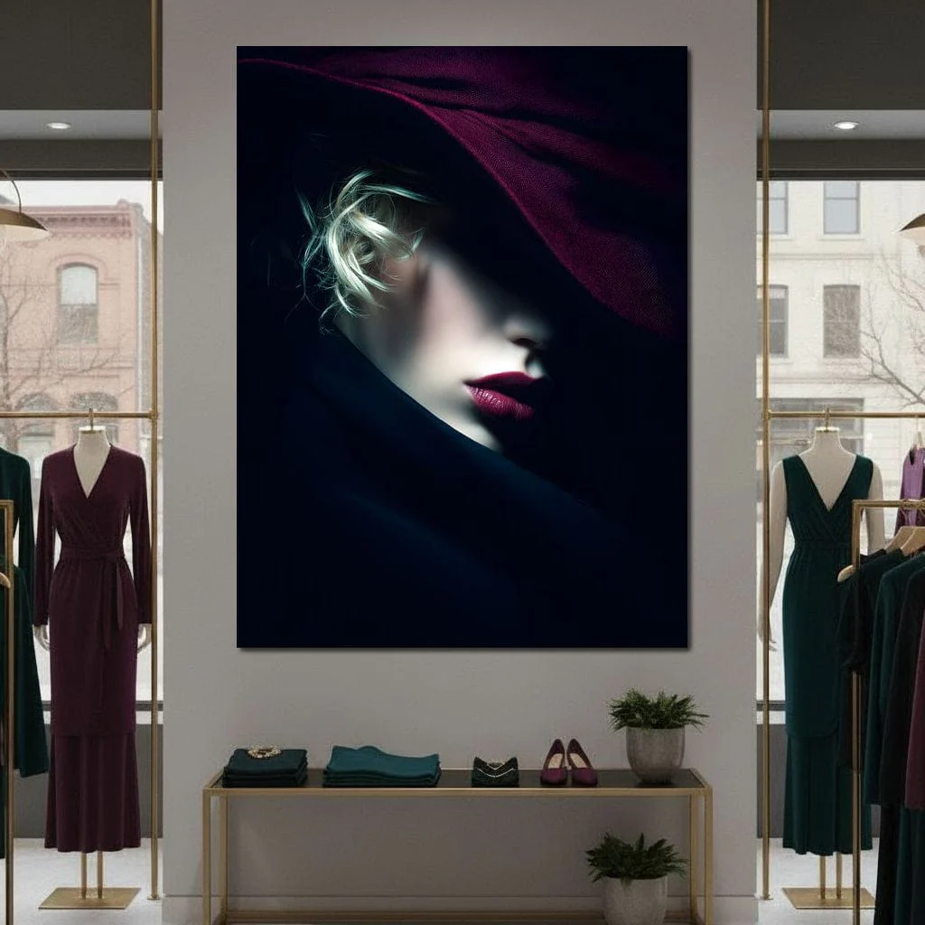 Noir Allure Under Silk Brim - Image 6