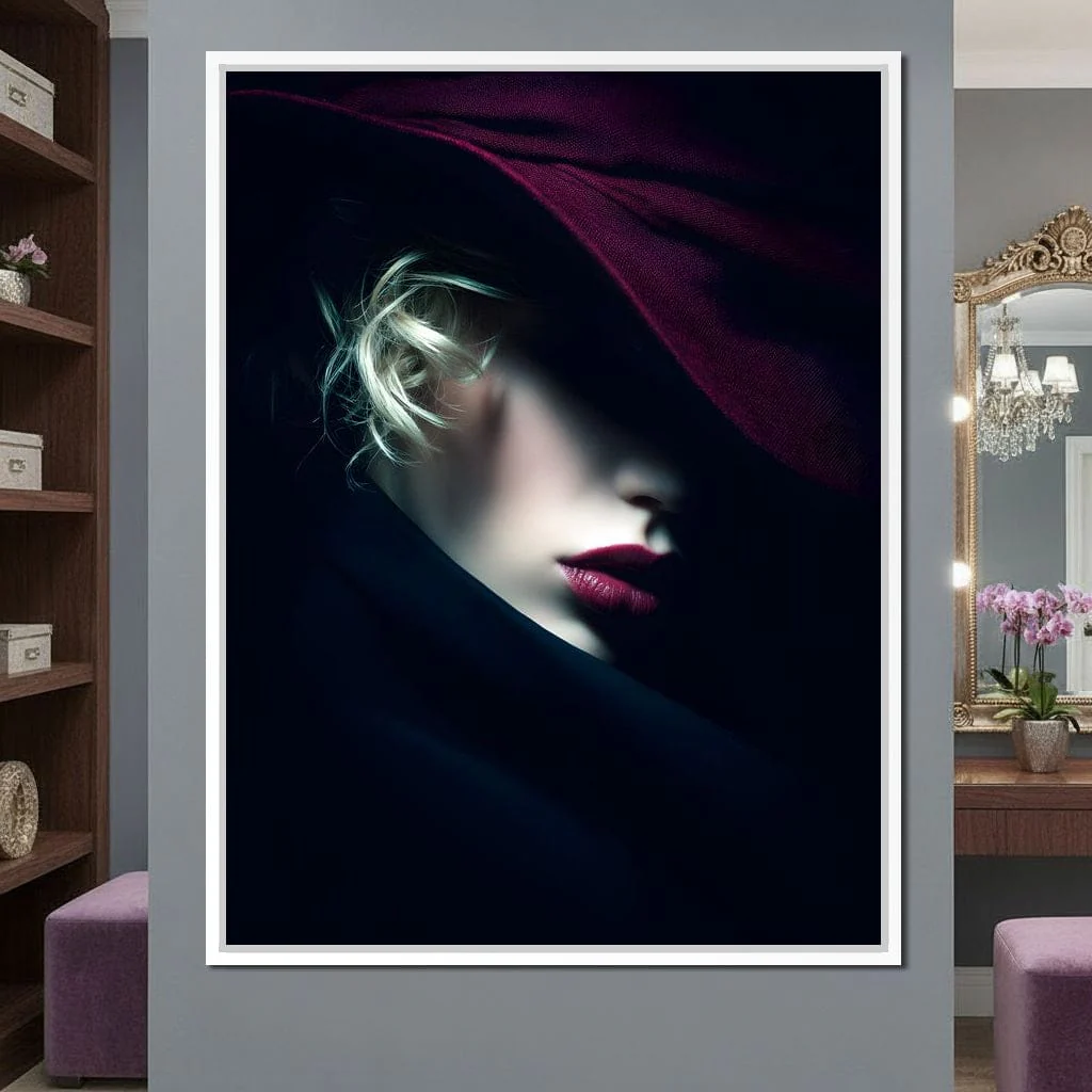 Noir Allure Under Silk Brim - Image 9