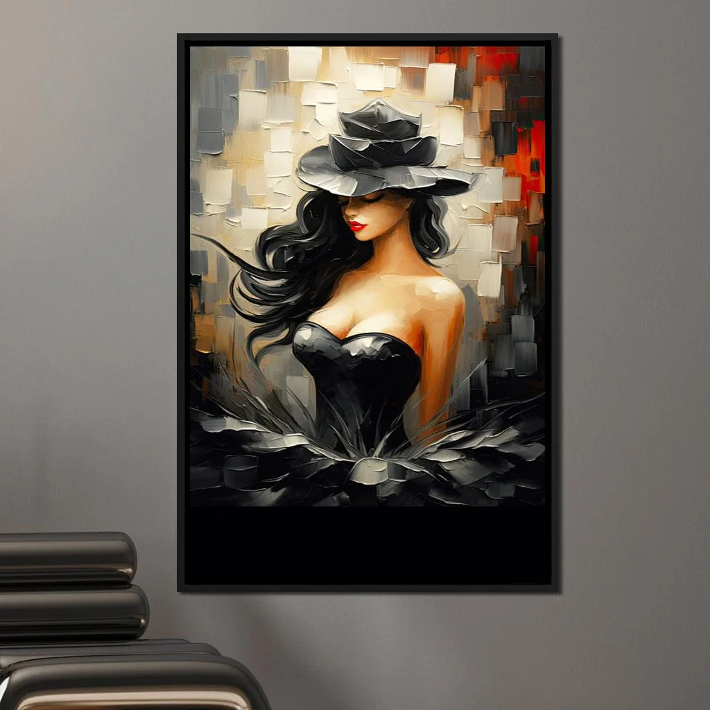 Noir Elegance in Bloom - Image 10
