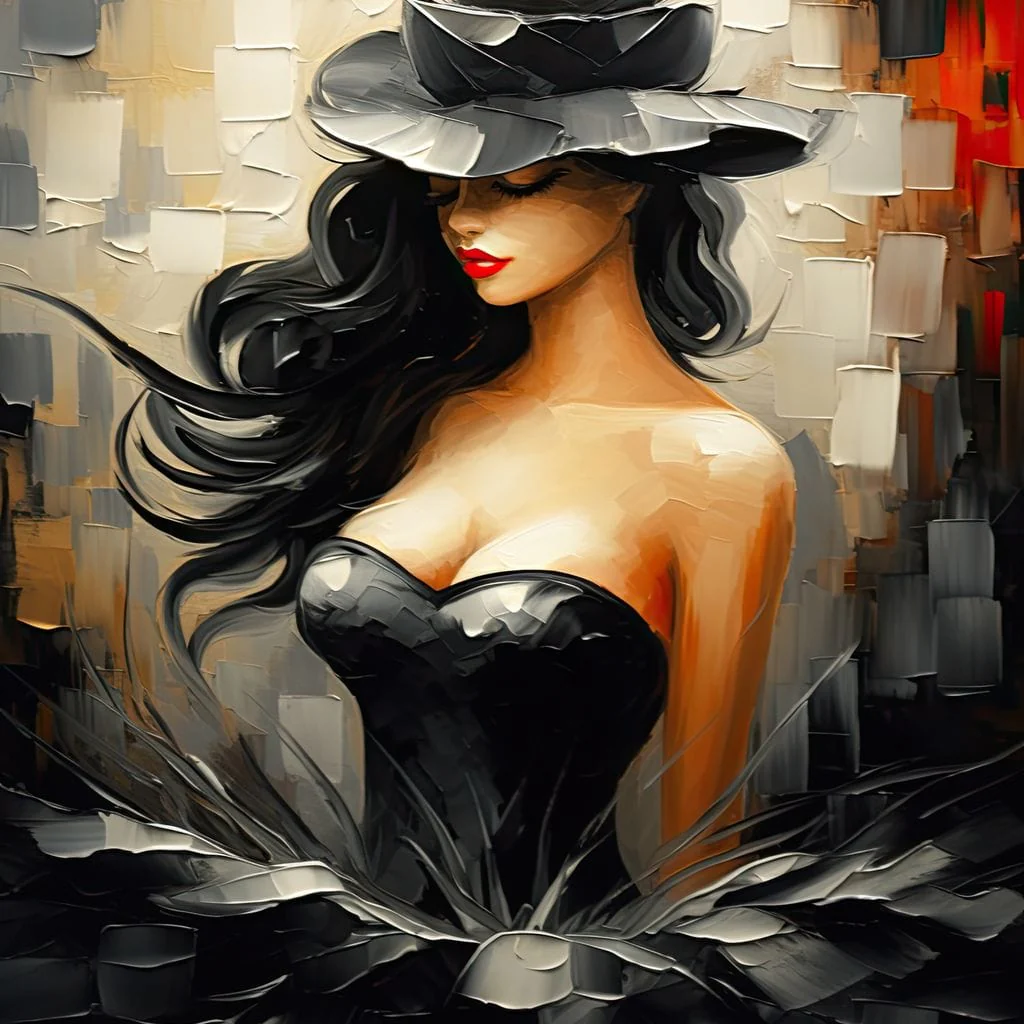 Noir Elegance in Bloom - Image 13