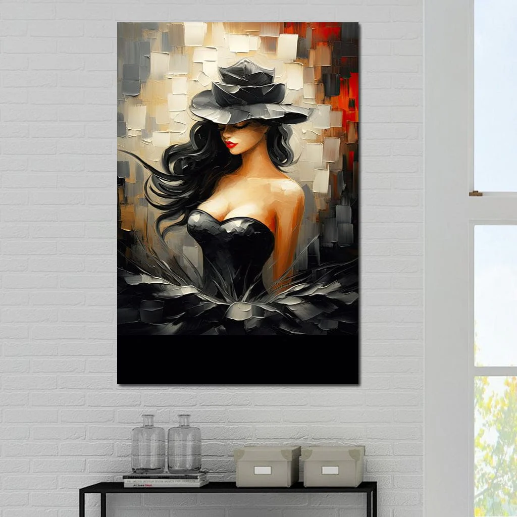 Noir Elegance in Bloom - Image 7