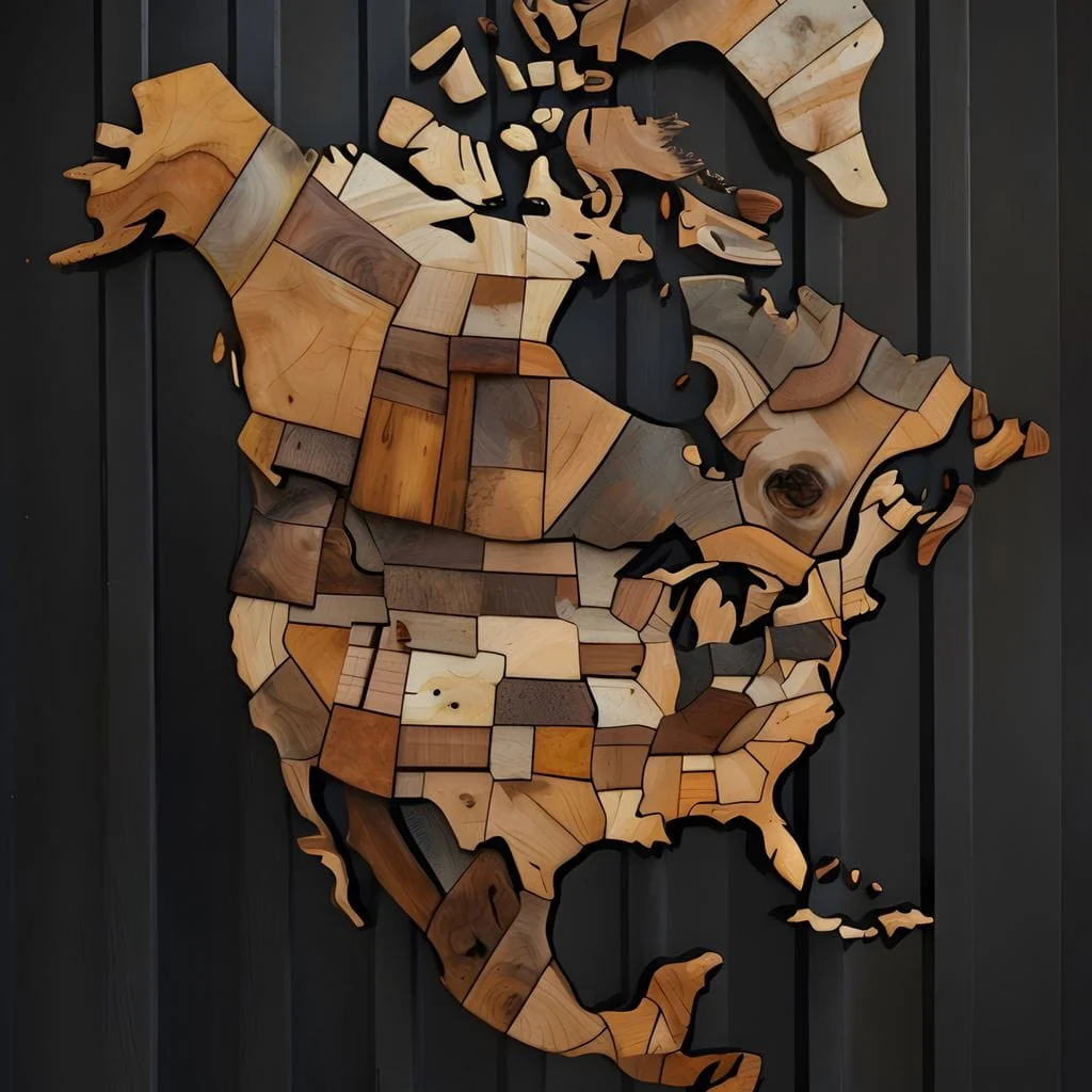 North America & Canada Wooden Art - Johanjjf - Image 13