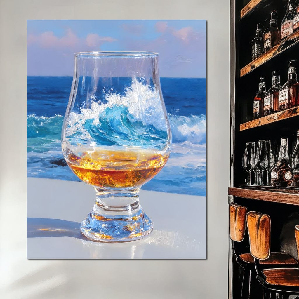 Ocean Wave Whisky Glass Stillness - Image 5