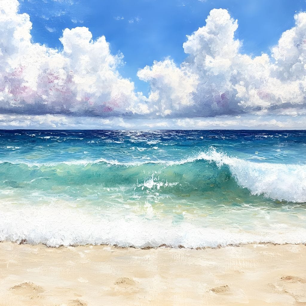 Ocean Waves Sunlit Horizon - Image 15