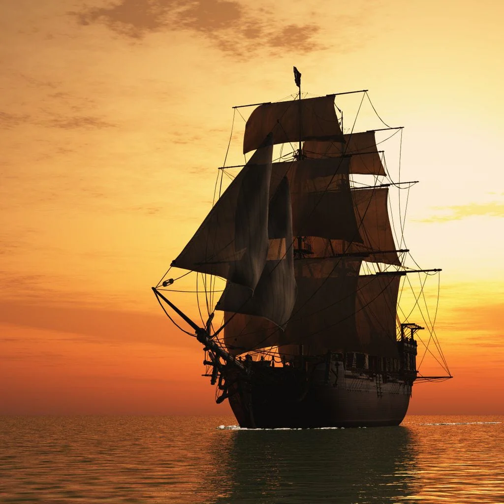 Old Ship At Sea - Image 19