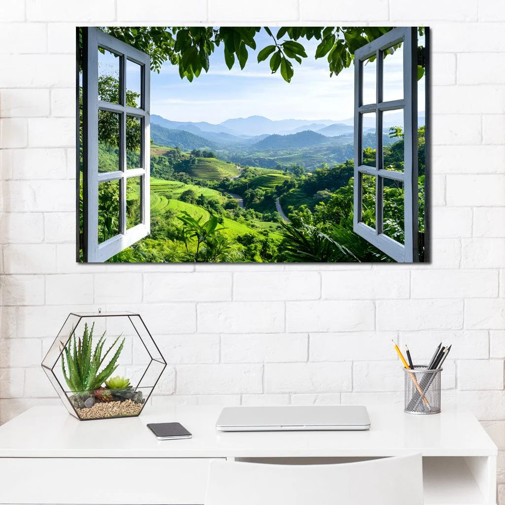 Open Window Over Terraced Valleys - Image 11