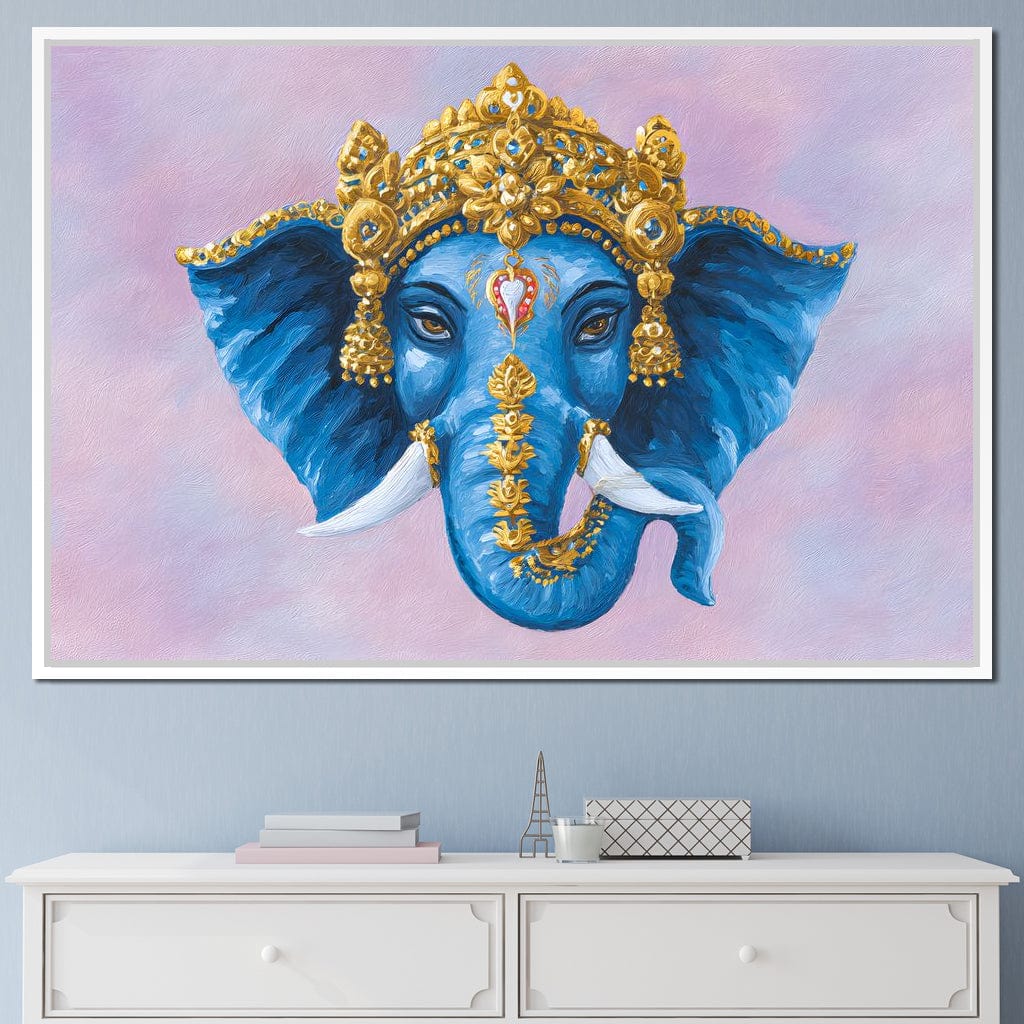 Ornate Blue Elephant Majesty - Image 2