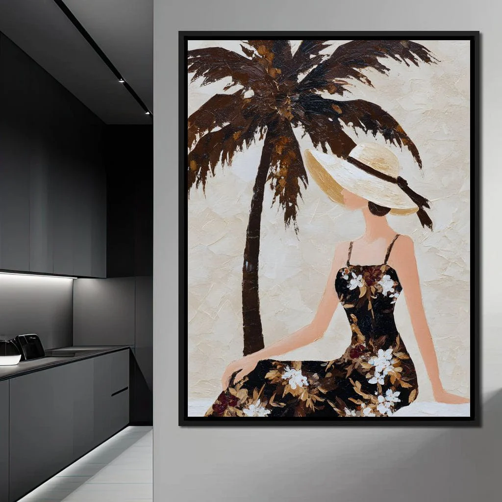Palm Shade Lady With Sunhat - Image 2