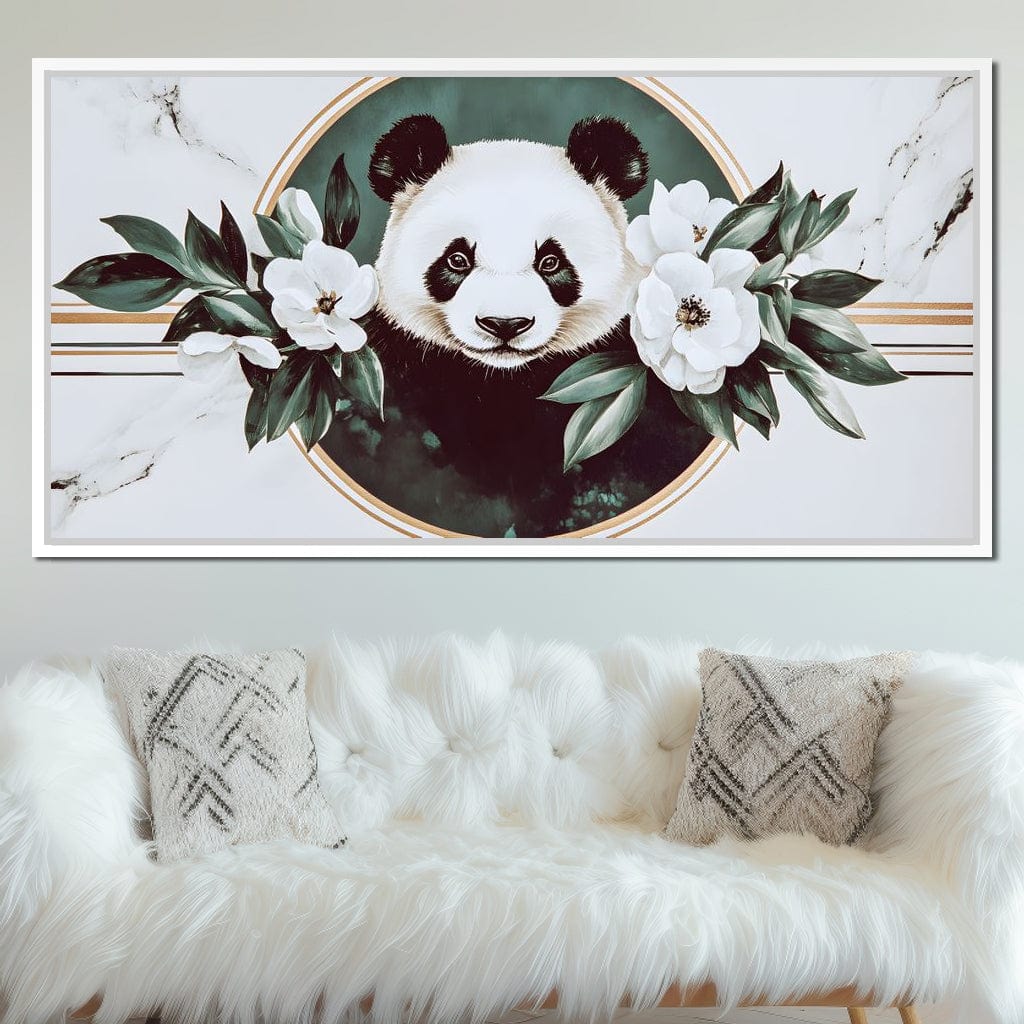 Panda Reverie Floral Embrace