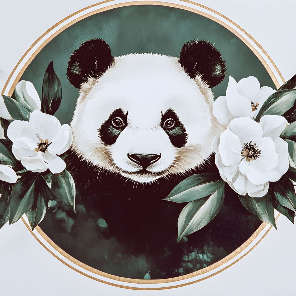 Panda Reverie Floral Embrace - Image 15