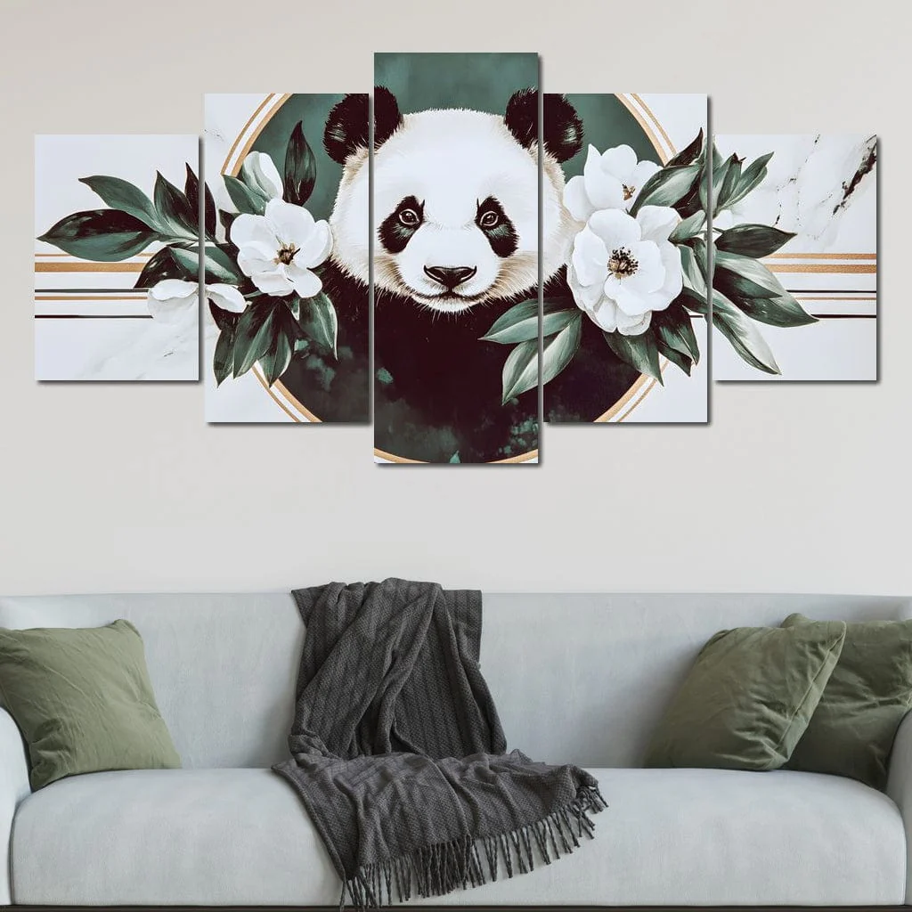 Panda Reverie Floral Embrace - Image 3